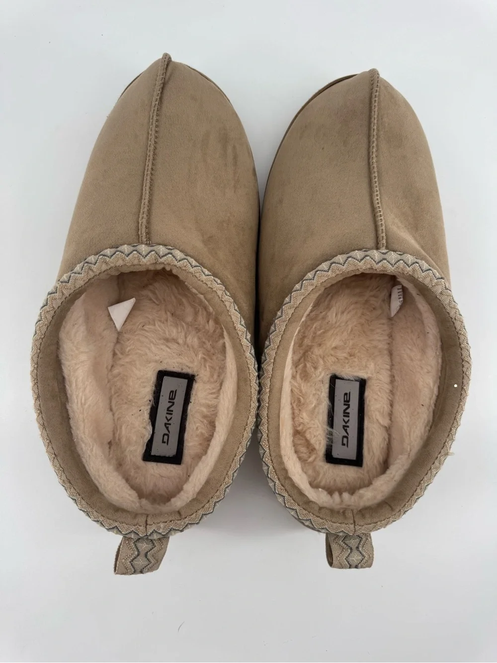 Dakine Tan Slip-On Fleece-Lined Loafers XL/US 13-14